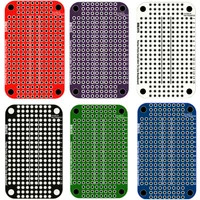 Small Size PCB Prototype Board Solderable Breadboard for Arduino Electronics Compatible Soldering Projects (6 Pack, Multicolor)