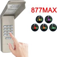 Universal Garage Door Opener Keypad Wireless Keypad Keyless Entry Replaces 877/878MAX 377/977/877/66LM,Safe Security+2.0,Rolling
