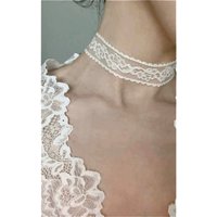 2025 New Black Sexy Lace Flower Necklace for Women Harajuku Gothic Short Choker Collar Necklace Party Female Neck Accessories