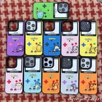 Anime Pokemons Phone Case for iPhone 11 12 13 14 15 16 17 Pro Max Plus Air mini 16E 3D POKEMONS Games console Model Cover Funda