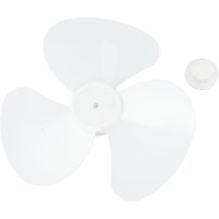 12Inch 3 Leaves Plastic Fan Blade With Nut Cover For Standing Pedestal Fans Desk Fans Table Fans Electric Fan Accessories
