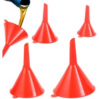 4pcs/set Kitchen Funnel Suitable for Automotive Home Kitchen Function Plastic Funnel 4 Size Funnels