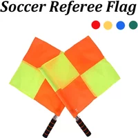 Soccer Referee Flag Professional Fair Play Sports Match Football Linesman Waterproof Flags Sports Game Referee Equipment