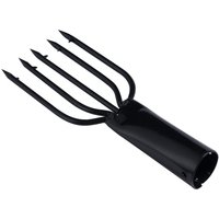JOOYOO 5 Prong Fish Spear Barbed Stainless Steel Tine Fishing Harpoon Large Fish in Rivers and Lakes Ice Fishing
