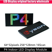 P4 Indoor SMD RGB Led Video Wall Panel 256x128mm 1/16 Scan 64x32 Pixels HUB75E Port