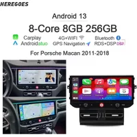 CarPlay 8G + 256G Auto Android 13 Auto Radio GPS Player Navigation Autoradio Wifi Bluetooth Für Porsche Macan 2011-2016 2017 2018