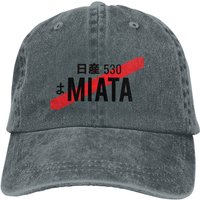 Washed Men's Baseball Cap MIATA JDM License Number Plate Trucker Snapback Caps Dad Hat Golf Hats