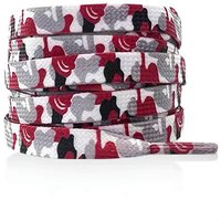 1Pairs Thin Flat Colored Printed Shoelaces Fashion Trendy Flat Shoe Laces Shoestring for 140CM Replacement Shoelace