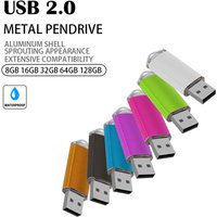 New Portable USB Flash Drives Metal Pen Drive Key 128GB Memory Stick 64GB/32GB/16GB/8GB/4GB Pendrive U Disk