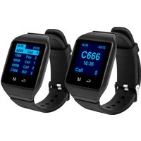 CTW09 Wireless Good Waiter Watch Receiver Pager for Fast Food Shop Restaurant Cafe Clinic Calling System in Russian Spanish