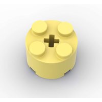 MOC 10PCS 6143 3941 Plate Bricks 2x2 Round With Axle Hole Building Blocks High-Tech Educational Particle DIY Toys Children Gifts