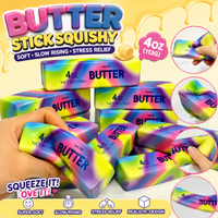 Simulation Cheese Dumpling Squishy Butter Squishy Fidget Toys Stress-Relieving Balls Anti-Stress Desk Accessories Party Favors