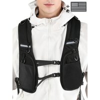 AliExpress GEXIKE Lightweight Reflective Vest Safety Gear with Multi Pockets for Running Cycling Hiking, Secure Storage for Phone Wallet
