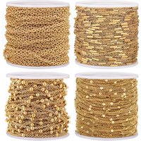 2M Stainless Steel Tube Beads Ball Cable Gold Chain Silver Chains Necklace for Diy Jewelry Making Supplies bulk Items Wholesale