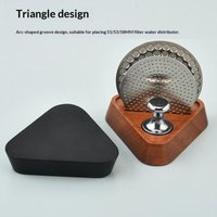 C New 51/53/58MM Portafilter Espresso Universal Filter Storage Rack Coffee Puck Screen Stand Reusable Wooden Coffee Filter Stand