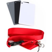 18% Grey Card White Balance Card Balance Card 3 in 1 18% Digital Photography Exposure Color Balance Card Set Gray/White/Black