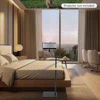 Heavy-Duty Projector Stand, Carbon Steel, 23.62-47.24In Adjustable, 90° Flip, Stable Base, For Home & Office Presentations