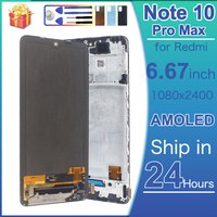 Super AMOLED LCD for Redmi Note 10 Pro Max LCD Display Touch Screen Digitizer Replacement for Redmi Note 10 Pro Max M2101K6I LCD