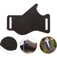PU Leather Storage Sheath EDC Waist Belt Clip Holder Pocket Knives Pack Tools for Outdoor Camping