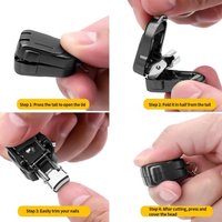 1PC Mini Folding Nail Clipper, Portable Stainless Steel Keychain Nail Cutter, Travel Accessory, Xmas & Halloween Gift