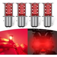4 PCS Car 1157 LED Brake Light Bulb, Double Contact BAY15D Running Water 4014-30SMD Plug and Play Light Bulb Replacement