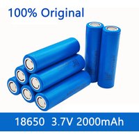 New 100% Original 18650 Battery 3.7V 2000mAh True Capacity, Rechargeable Li-ion Cell For 18650 Toys, Tools, Flashlight Etc