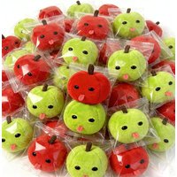 Cute Grumpy Green Apple Plush Keychain Funny Tongue-Out Fruit Bag Charm Creative Weird Aesthetic Gift For Friends Daily Decor