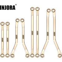 INJORA 42g Brass High Clearance Chassis Links Set for 1/18 RC Crawler TRX4M Defender Bronco Upgrade Parts (4M-40)