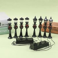 4Pcs/Set Mini Street Light Models Dollhouse Streetlight Micro-Landscape Fairy Garden Accessories