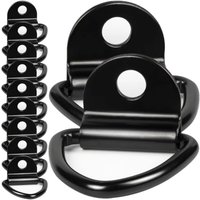 10-60PCS D Shape Tie Down Anchor Rings Iron Stainless Steel Cargo Tie Down Ring for Car Truck Trailers RV Boats