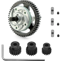 Metal 6878 Complete Slipper Clutch with 15/17/19T Pinion Gear for 1/10 Traxxas Slash Stampede Rustler 4x4 VXL Upgrade Parts