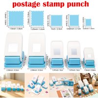 Rectangular/square Postage Stamp Punches Lever Action Puncher for Diy Paper Crafting Scrapbooking Projects Arts Crafts Supplies