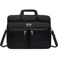 Men's Large-Capacity Business Briefcase, Portable Multi-Functional Shoulder Bag, Multi-Pocket Handbag Suitable for Business and Casual Use