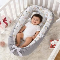 Detachable Baby Crib Middle Bed Movable Baby Crib Anti Pressure Sleeping Bed Portable Bed