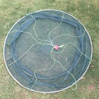 80-100CM Folding Drop Net Shrimp Catcher Loose Mouth Fishing Net for Tank Eels Fish Prawn Bait Crab - Casting Network Trap Cage