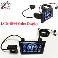 AliExpress NONE 24V 36V 48V-72V E-Bike LCD-S966 Color Display Control Panel 5+2Pin SM Plug for UART Communication Protocol E-Scooter E-Bicycle