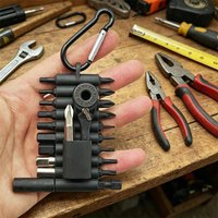 21Pcs Ratchet Screw Wrench 60 Tooth Small Wrench EDC Maintenance Right Angle Manual Narrow Space Tool Motorcycle Car Repair Kit