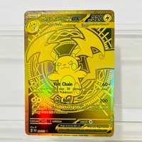 Pokemon Mega Raichu Y EX English Version DIY Gold Foil Texture Card, Perfect Condition Premium Anime Collection Card