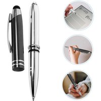 LED Light Ballpoint Stylus 3 in 1 Capacitive Pen Smooth Writing Office Portable Metal Ballpen with LED Light