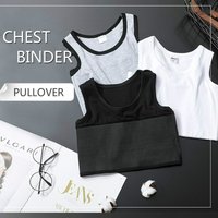 Bandaged chest clip vest, top breathable elastic chest clip vest, women's tight elastic vest