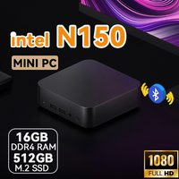 Mini Computer PC Portable Intel N150 Windows 11 Pro 16GB 32GB RAM 1TB SSD Gaming Computer WiFi 6 USB3.0 Mini Desktop PC