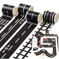 Creative Transportation Railway Road and Paper Tape DIY Scrapbook Sticker Labels - Craft Masking Tape for Car Games - 1.89 inche
