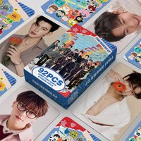 Gmmtv, Kpop Photo Cards, Kpop Fan Merchandise, Gift for Friend, 92Pcs in a Box (60 Lomo Cards + 32 Stickers), High-Definition Photo Cards, Collectible Small Gifts, Holiday Gifts, Decorations