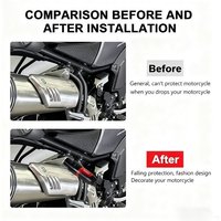 New Fit For Motorcycle Accessoires Yamaha TENERE700 Tenere 700 CNC Exhaust Pipe Crash Bar Exhaust Pipe Anti-Falling Bar