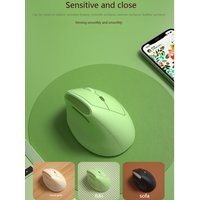 Mini Vertical Ergonomic Bluetooth Dual Mode Mouse 2.4G Wireless Optical 1600DPI Gaming Office Mute Mice for Small Medium Hand