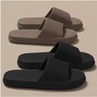 Men Summer Silent Slippers Indoor Home Bathroom Anti-Slip Soft EVA Sole Odor-Proof Sandals for Women Comfort Lightweight