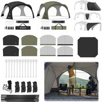 Camping Dome Shelter 150D Oxford Fabric Beach Sunshade Canopy PU3000MM Waterproof Outdoor Tent Dome Shelter for Backyard Picnic