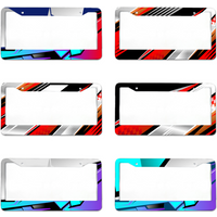 license plate frame with cool color scheme for World Rally Formula Races Personalized license plate cover can added with text 2