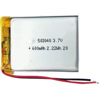 2/5/10/20 Pcs 3.7V 600mAh 503040 Lithium Polymer Ion Battery 2.0mm JST Connector