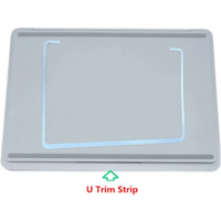 New for Microsoft Surface Laptop Studio 1964 Bottom Case U Trim Strip Tags with Tape silver and Black